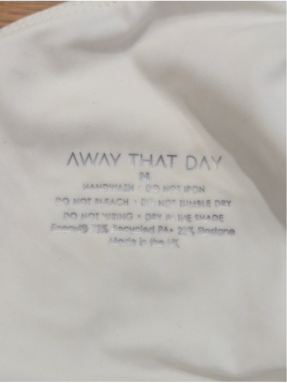 Away That Day Bikini Top Medium Ivory White - Picture 5 of 6